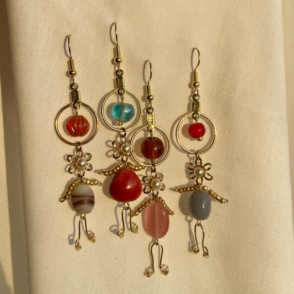 ❀ Flower gal earrings  ❀